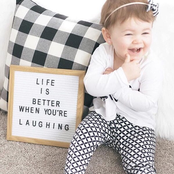 Felt Letter Board Wooden Frame Changeable Symbols Numbers Characters Message Boards for Home Office HY99