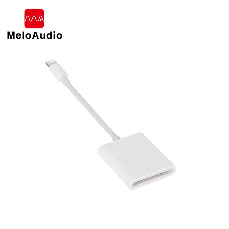 SD Card Reader OTG Adapter Cable For iPhone 6 7 8 X Plus iPad iOS 9 To 12 Picture Import From Camera Male To Female Fit TF Card