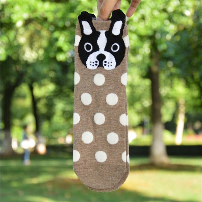 Algodón Buena calcetines de dibujos animados de las mujeres vistoso calcetines invierno mujer cómodo transpirable kawaii calcetines divertidos para mujeres originales