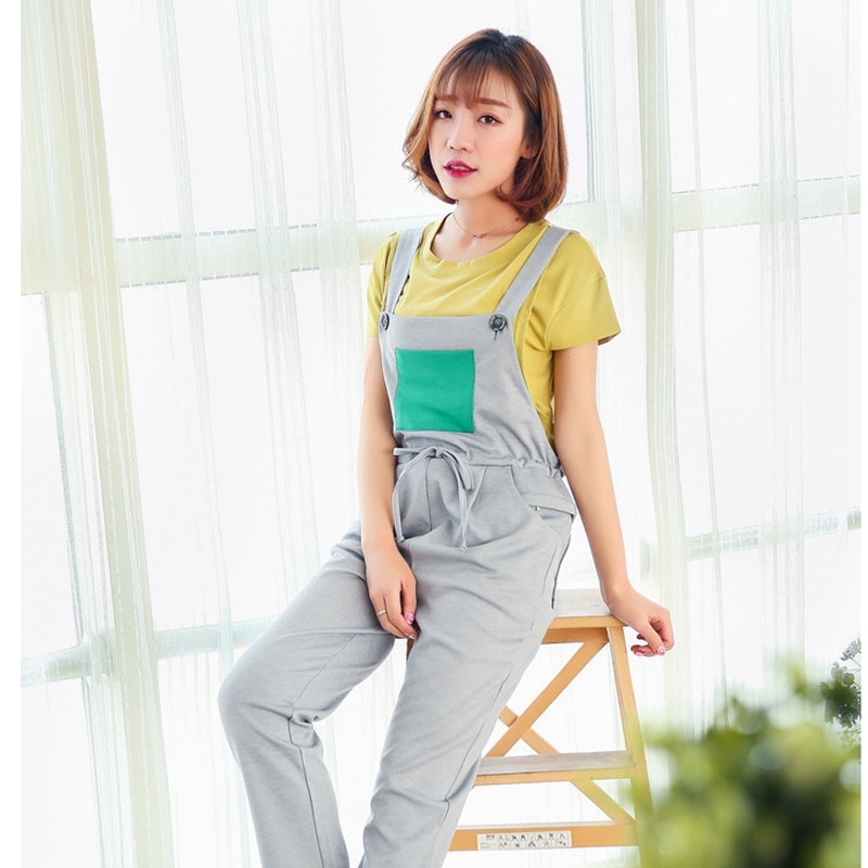 Ropa de embarazo, mono con tirantes de maternidad, monos, pantalones Embarazada Casual, pantalones sin mangas para mujer, tirantes