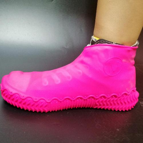Outdoor binnenzool waterdichte siliconen schoen cover kinderen volwassen waterdichte antislip draagbare siliconen regen binnenzool: Paars / 41
