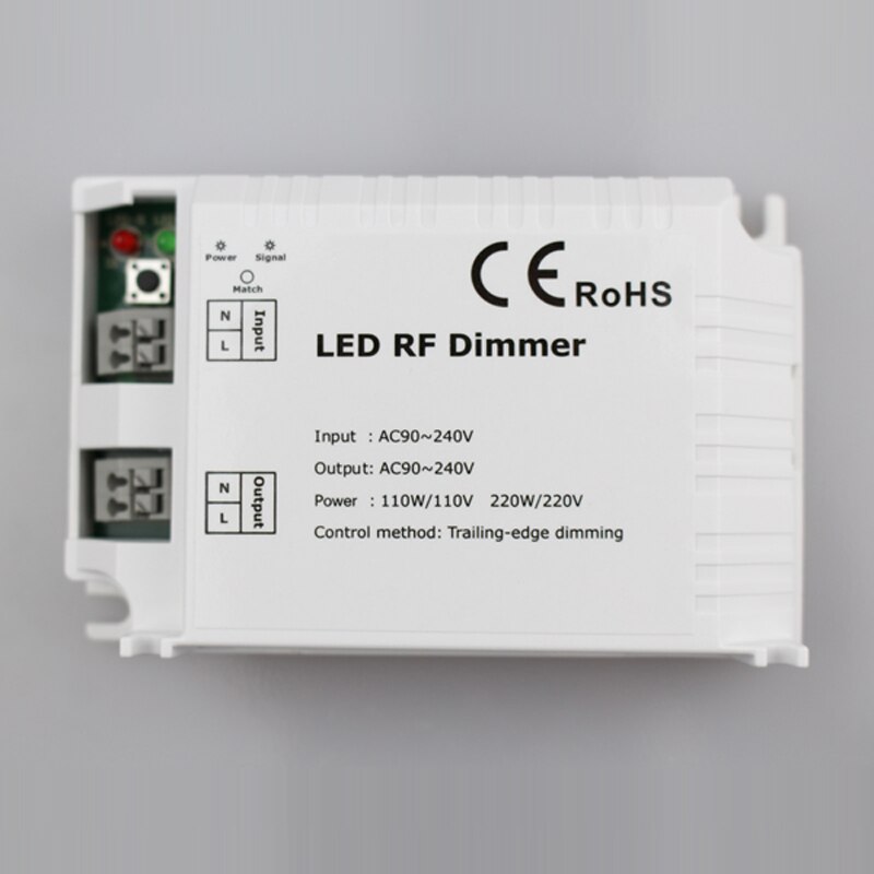 433MHZ RF Led Dimmer 220v 110v Remote Switch Control Dimmer 220 v Trailing Edge Dimming Dimmer Led 220v Strip Light