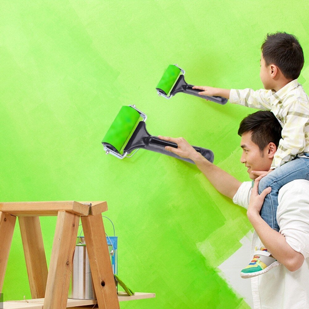 rubbe Rubber Brayer Roller Kwast Inkt Applicator Art Craft Olieverf Tool plastic handvat