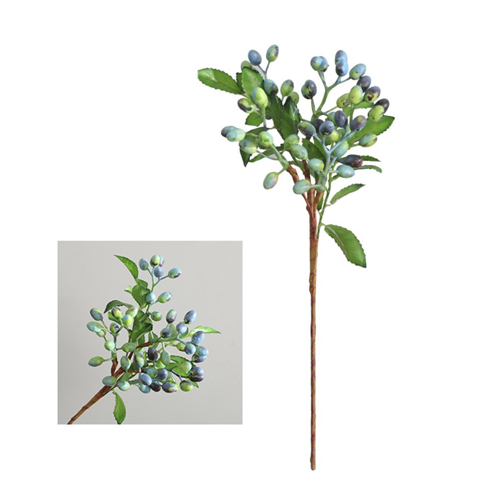 5 vorken kunstbloem bessen fruit plant tak kunstbes levendig rode hulst bessen huis guirlande bruiloft decoratie: Groente