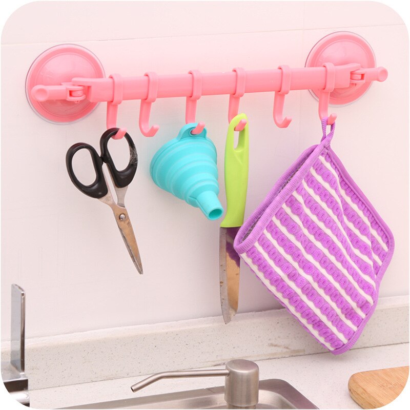 1pcs Adjustable Hook Rack Double Suction Rotating ... – Vicedeal