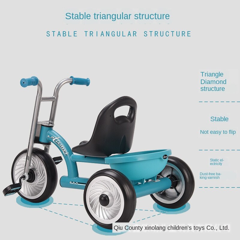 Lusso 2 in 1 passeggino triciclo bicicletta per bambini Trike 1-6Y bambino bicicletta carrello multifunzione per bicicletta a tre ruote