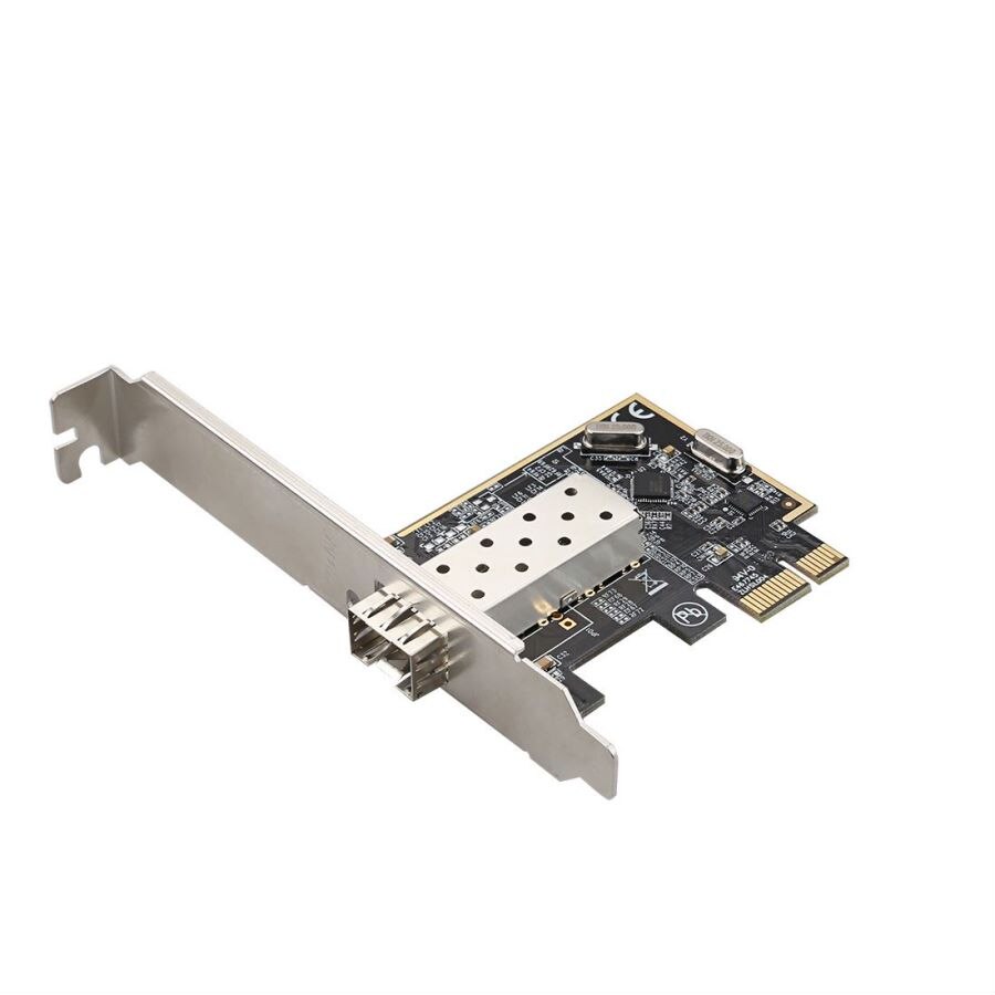 Diewu TXA084 Pci Express X1 1-Port 100Mbps Fast Ethernet Sfp Fiber Netwerkkaart RTL8106E/IP102GA Dual chip Controle Voor Desktop