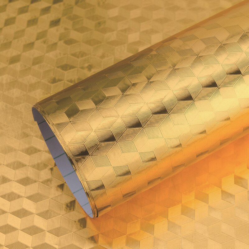 40*100CM Kitchen Oil-proof and Waterproof Self-adhesive Wallpaper Aluminum Foil Self-adhesive Large Drawer Mat Kitchen Tool: 06