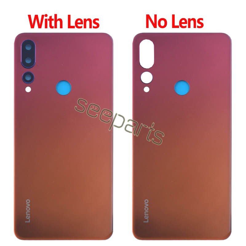 Voor Lenovo Z5s Terug Batterij Cover Achterdeur Behuizing Case Panel Vervanging Originele 6.3 &quot;Lenovo Z5s Batterij Cover Met lens