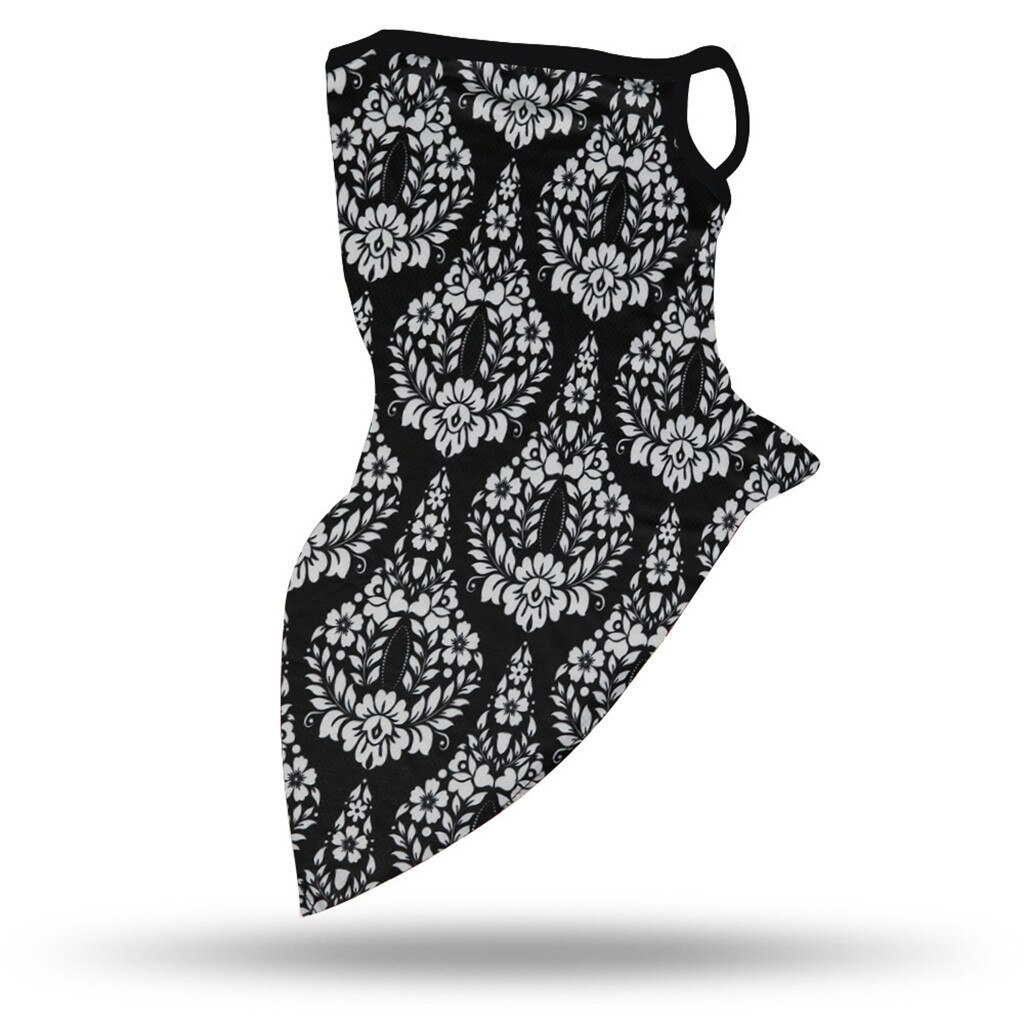 30# Breathable Bandana Paisley Arab Hijab Mesh Tube Face Scarves Windproof Wrap Scarf Neck Gaiter Cover Headband Men Girl: A