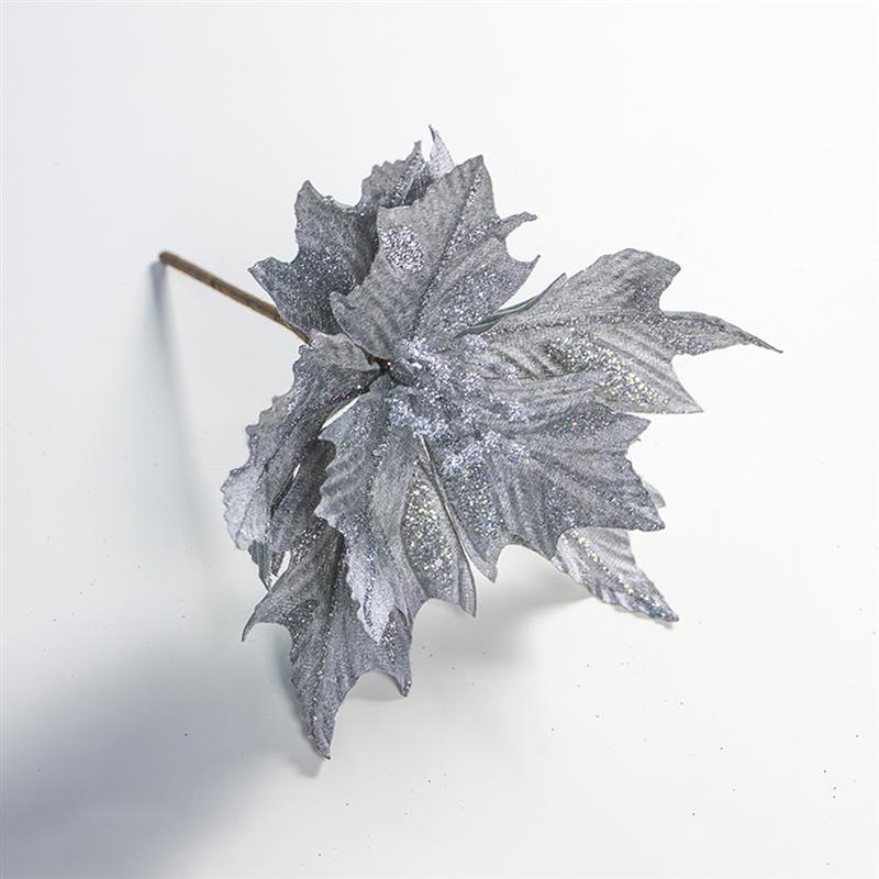 Kunstmatige kerstster glitter kerstster bloem prikkers kerstboom bloemen kerstboom decoratie accessoires feestbenodigdheden