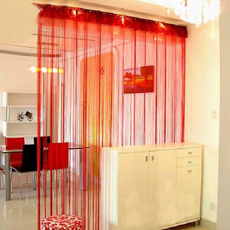 200cm*100cm Panel Fringe String Curtain Room Divider Wedding Drapery
