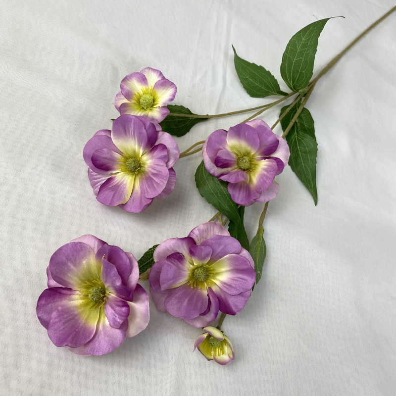 Kunstmatige Vlinder Tak Roze Blauw Zijden Nep Bloemen Thuis Woonkamer Bloemstuk Simulatie Viooltje Bloemen Decoratie: Black