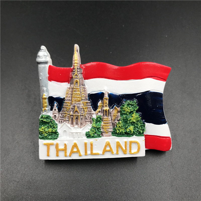 Belgia Barcelona 3D lodówka pamiątkowy magnes kraków węgierski dubaj egipt włochy hiszpania drezno bruksela rzym kleopatra rzemiosło artystyczne: Thailand flag