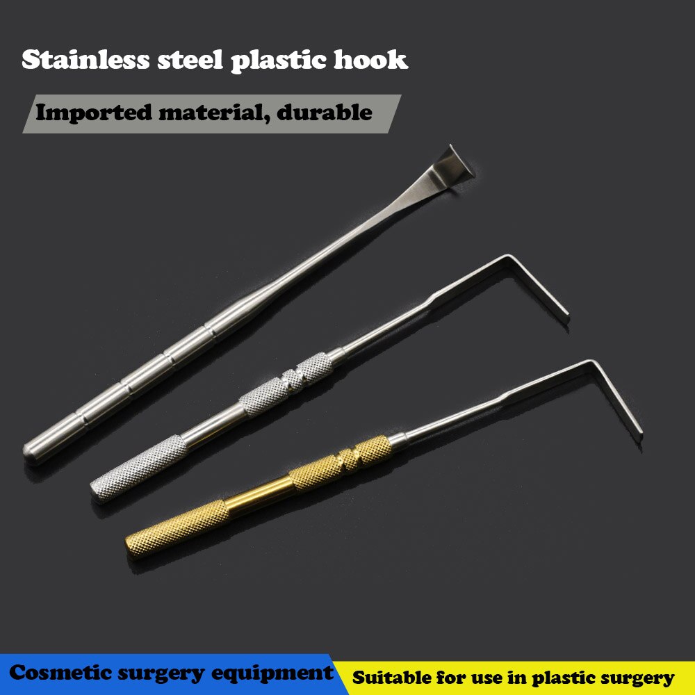Nose shaping hook L-shaped right angle pull hook mandibular angle double head pull