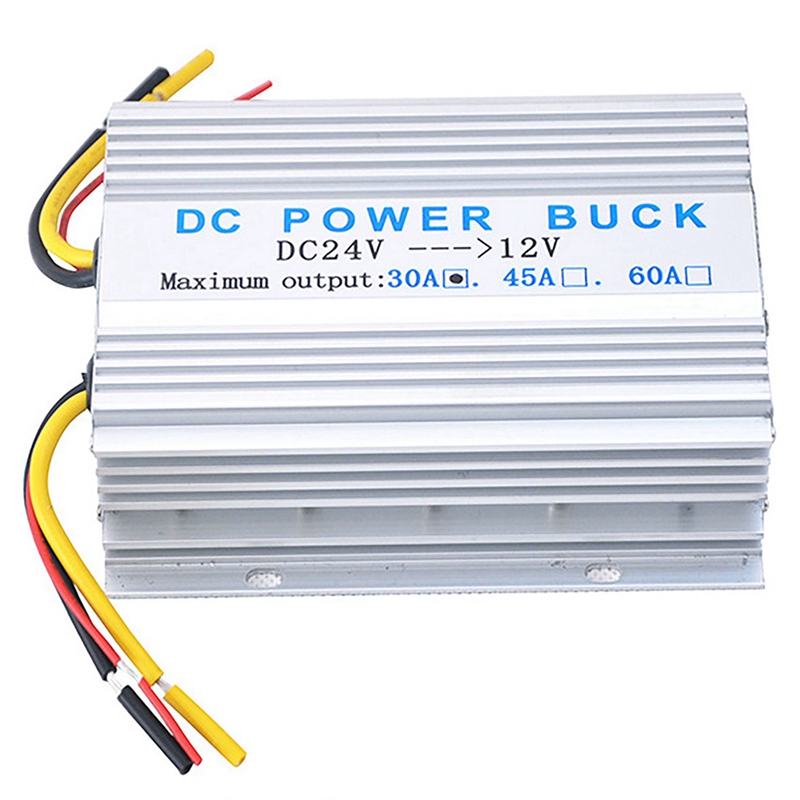 2x dc-dc spänningsreducerare strömförsörjning buckregulator 24v to 12v 30a volt reducertransformator för bilstereo