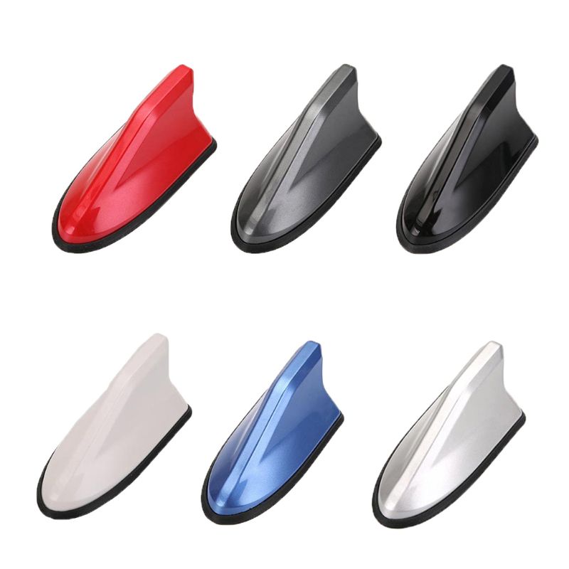 1 Pc Universal FM Signal Amplifier Car Radio Aerials Shark Fin Antenna Car Roof Decoration Auto Side Replacement 6 Colors