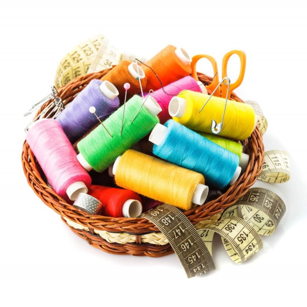 30 Roll Machine Hand Craft Spool Durable Home DIY 250 Yard Assortment Coil Solid Sewing Thread Strong Industrial