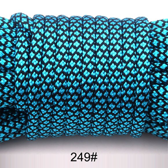 252 kolory 100FT Paracord 550 Paracord liny Cuerda Escalada Mil Spec typ III 7Strand Paracorde odkryty zestaw survivalowy: 249 / 100FT