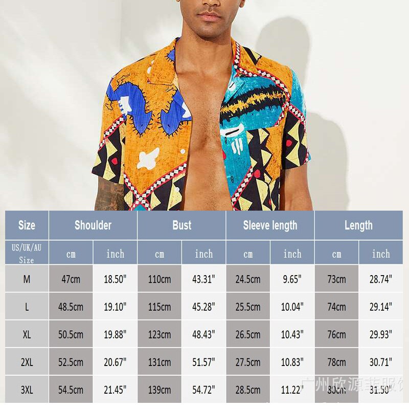 Men Beach Shirt Purple Print Short Sleeve Lapel Neck Button Leisure Hawaiian Shirts Men's Short Sleeve Button Tops Summer