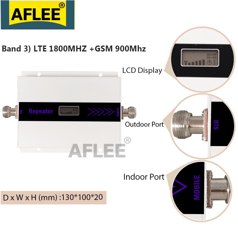 900/1800/2100 Cellular Amplifier 4g Network Mobile Signal Booster 4G DCS WCDMA Repeater GSM 2g 3g 4g CellPhone Signal Repeater
