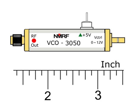 VCO-3050 300~500MHz radio frequency controlled oscillator sweep frequency signal source signal generator