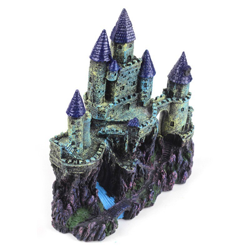 25cm middeleeuwse torens kasteel aquarium decoratie aquarium grot landschap