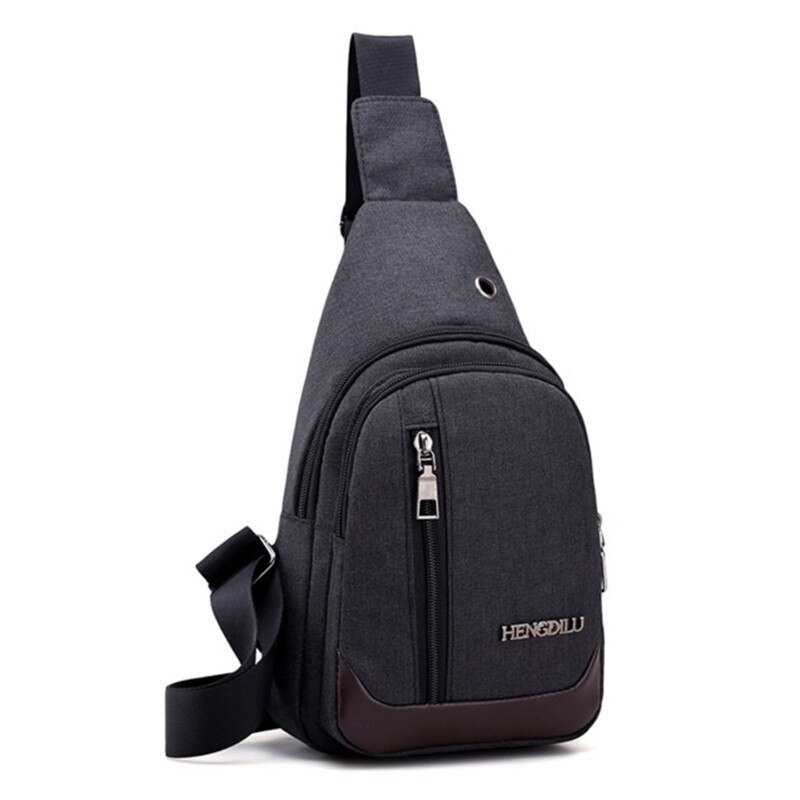 Mochilas männer Einzigen Gurt Leinwand Rucksack männlichen lässig schulter dreieck Rucksack kreuz-körper brust tasche freies hologramme: Schwarz