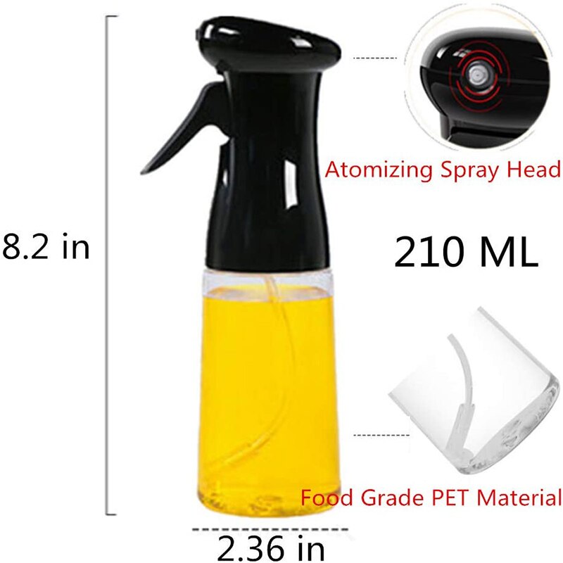 Oil Spray Bottle for Cooking BBQ Cooking Sprayer for Cooking Baking Roasting Grilling Barbecue Salad Frying Kitchen