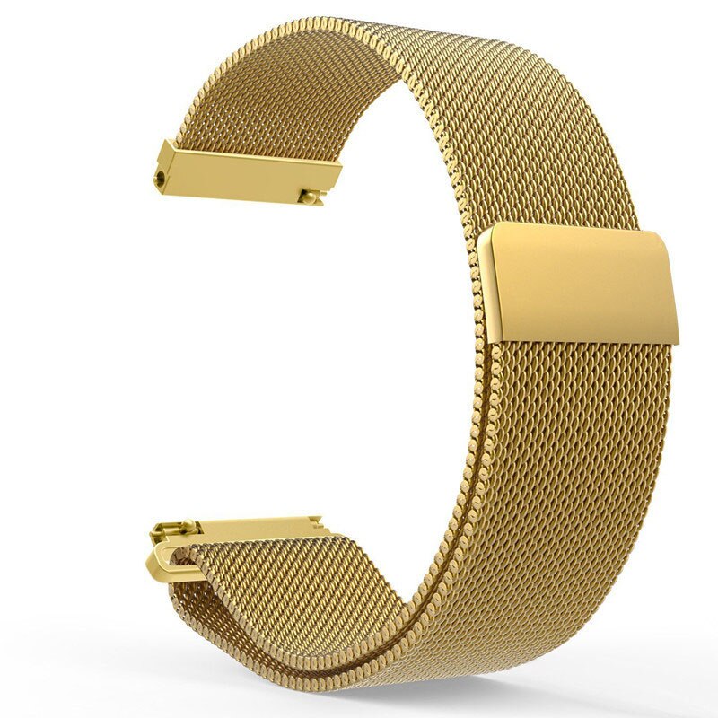 22mm Metalen Roestvrij Band voor Xiaomi Huami Amazfit Tempo Armband Horloge Band Milanese Loop Magnetische Bandjes voor Amazfit Stratos 2: Gold