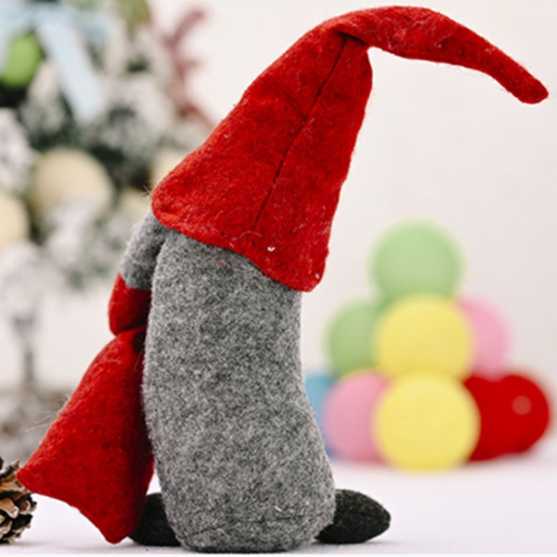 2 pièces/ensemble noël sans visage suédois Tomte Gnome ornements à la main scandinave maison fête décoration