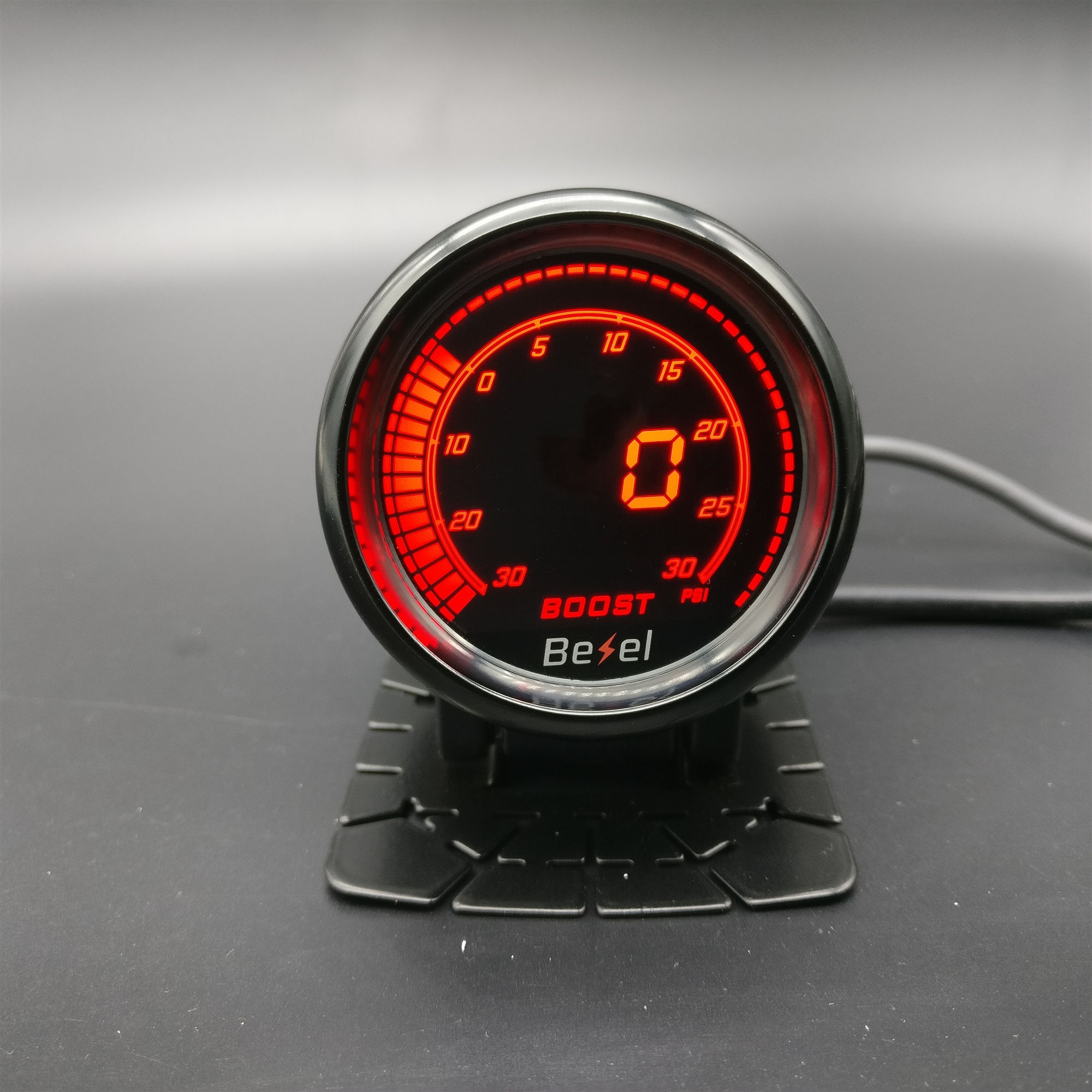 2 " 52mm evo lcd  -30 ~ 30 psi boost gauge turbo meter monitor 7 farver inkluderet gauge pod og sensor