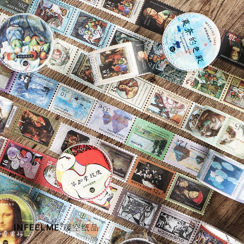 1 kpl/erä sarjakuva washi teippi tee itse japanilainen paperimaailma mestariteos koristeellinen teippi/naamioteippi tarrat