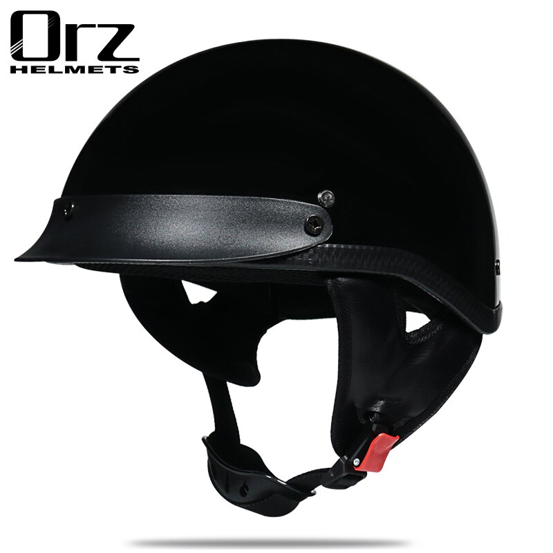 Retro and Vintage Half Open Face DOT Approved Motorcycle Helmet for Man and Woman