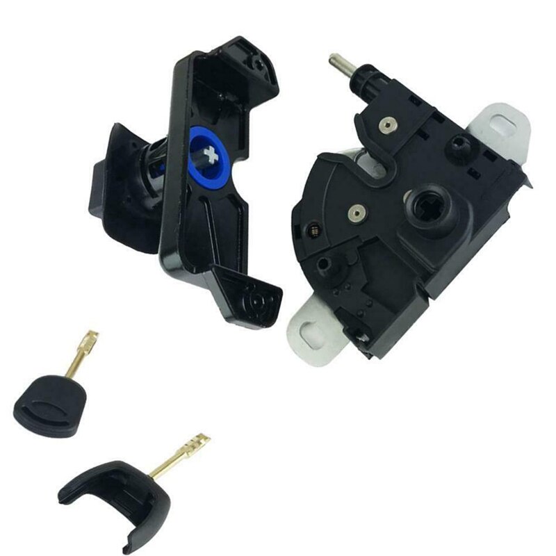 Black Bonnet Hood Catch Latch For 2 Keys For Ford Transit Mk7 06-11 1476762