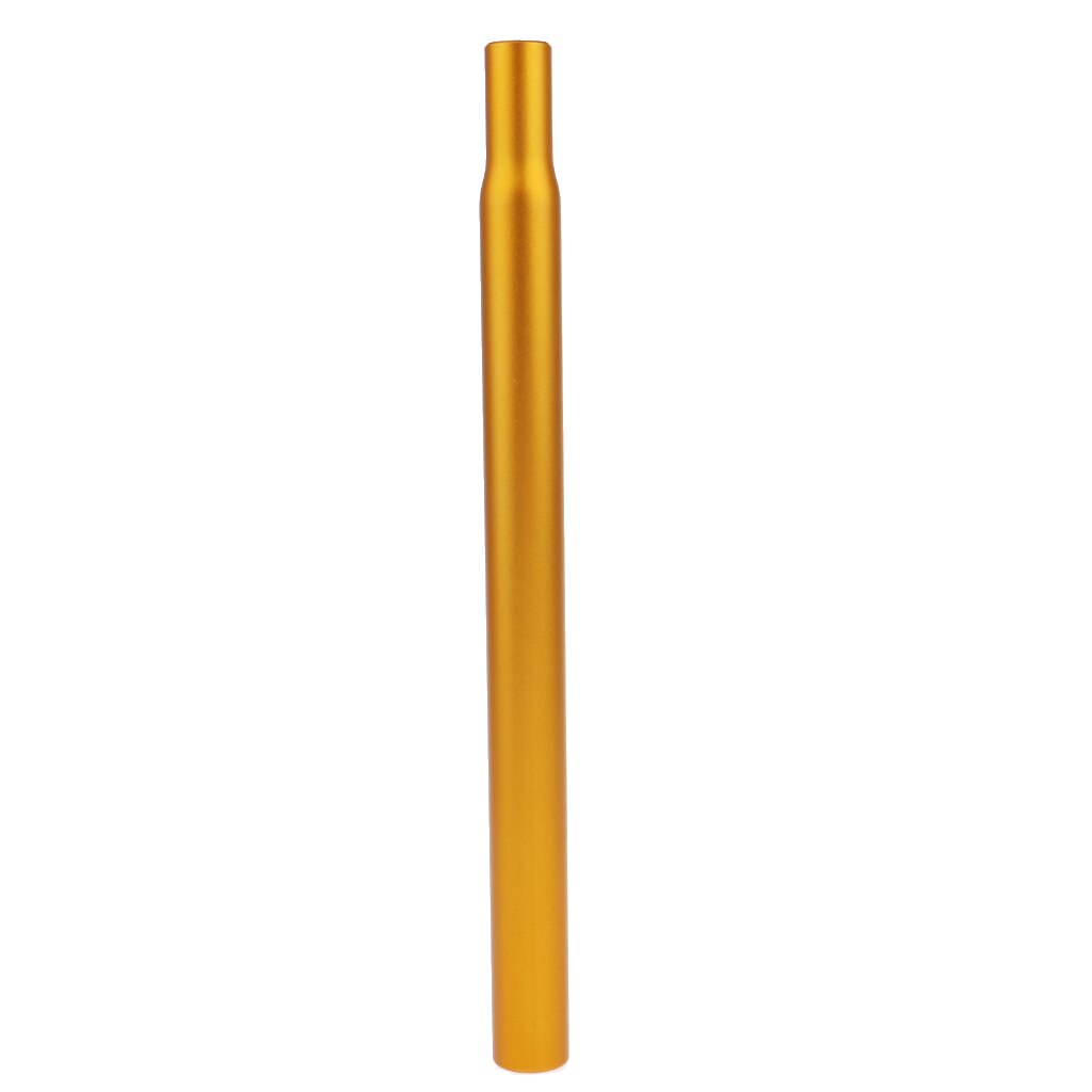 Tija de sillín ligera para bicicletas de montaña, tija de sillín recta: Golden