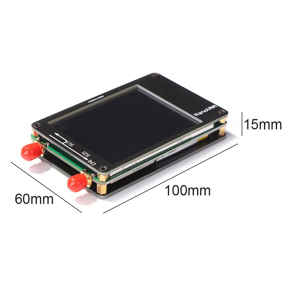 2.8 inch Vector Network Analyzer LCD Display Nano VNA VNA HF VHF UHF UV Vector Network Analyzer with SMA Male to Male RG174