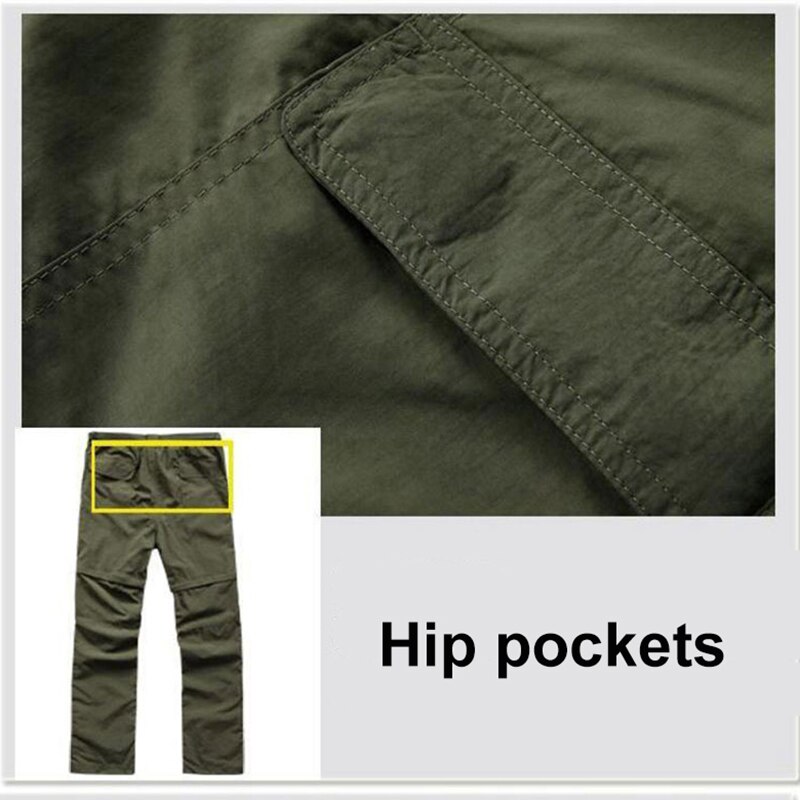 Outdoor Hiking Sports Detachable Pants Men Summer Trousers Anti-UV Quick Drying Lightweight Can be a pair of Shorts