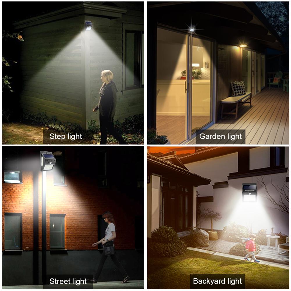 100 LED Solar light Outdoor lighting LED Solar lamp PIR Motion Sensor Garden light Solar Power Wall light Street lamp Waterproof
