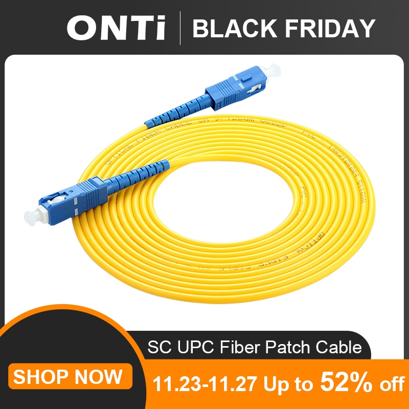 Ontí UPC SC fibra UPC Cable 1M 3M 5M 10M 20M 30M SX 2,0mm 3,0mm FTTH de parche de fibra Cables SM óptico Pigtail