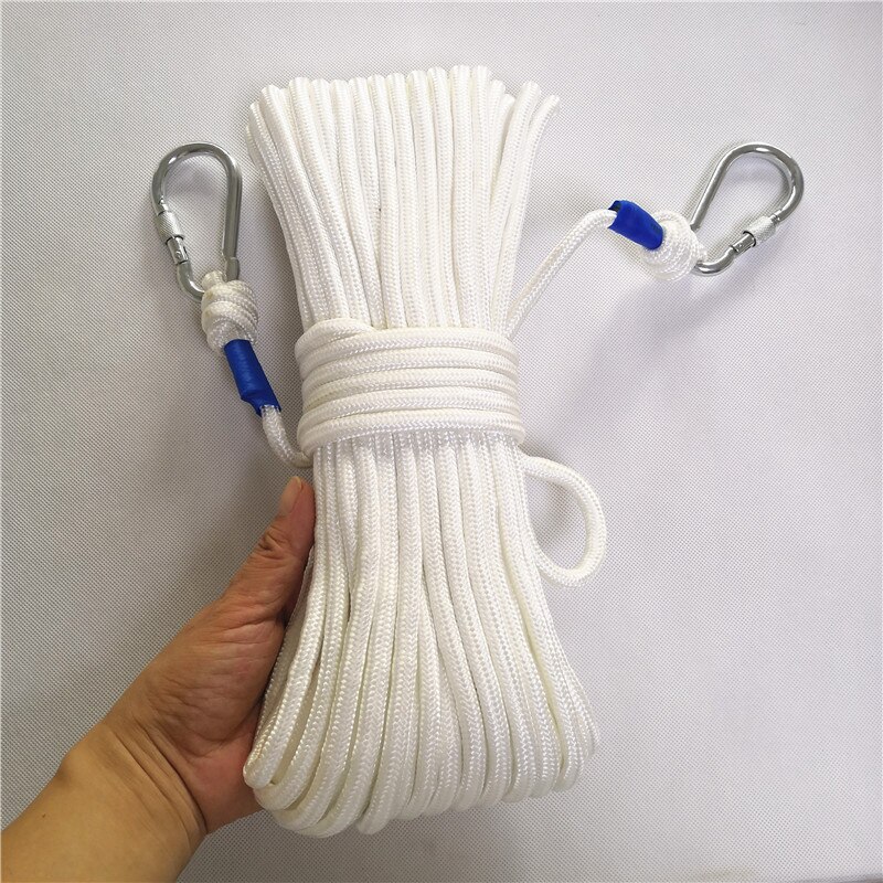 Spare safety rope for fire Built-in steel wire Fire-fighting e escape Climbing cable Paracord Diameter 8mm with 2pcs buckle