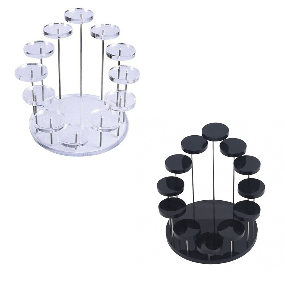 Displaystandaard met ronde voet, ladder, ringdisplaystandaard, displaystandaard voor sieraden van acryl, prachtige displaystandaard voor horloges