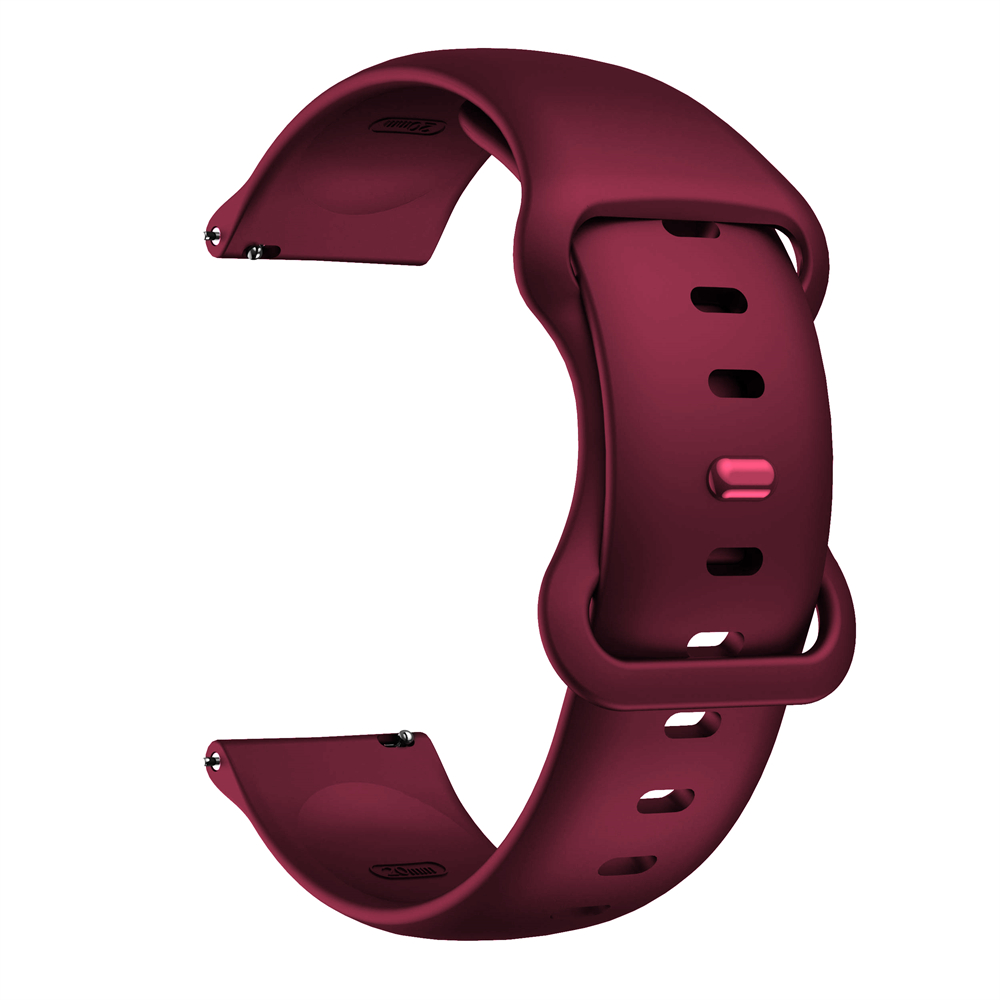 Silikonrem til garmin forerunner 255 265 245 165- rem, vivoactive 5 venu 3 sq sportsarmbånd 20mm 22mm smartklokkereim: Kullsvart / 22mm
