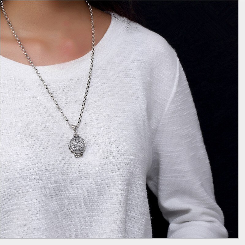 Uglyless Real 925 Sterling Silver Lovers Nepal Style Handmade Openable Gaudencio Box Pendant without Chain Ethnic Fine Jewelry