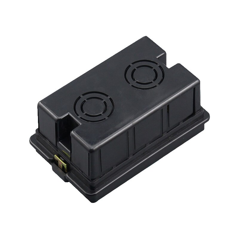 Type 118 American Italian type dark power supply double socket connection bottom box 118-02