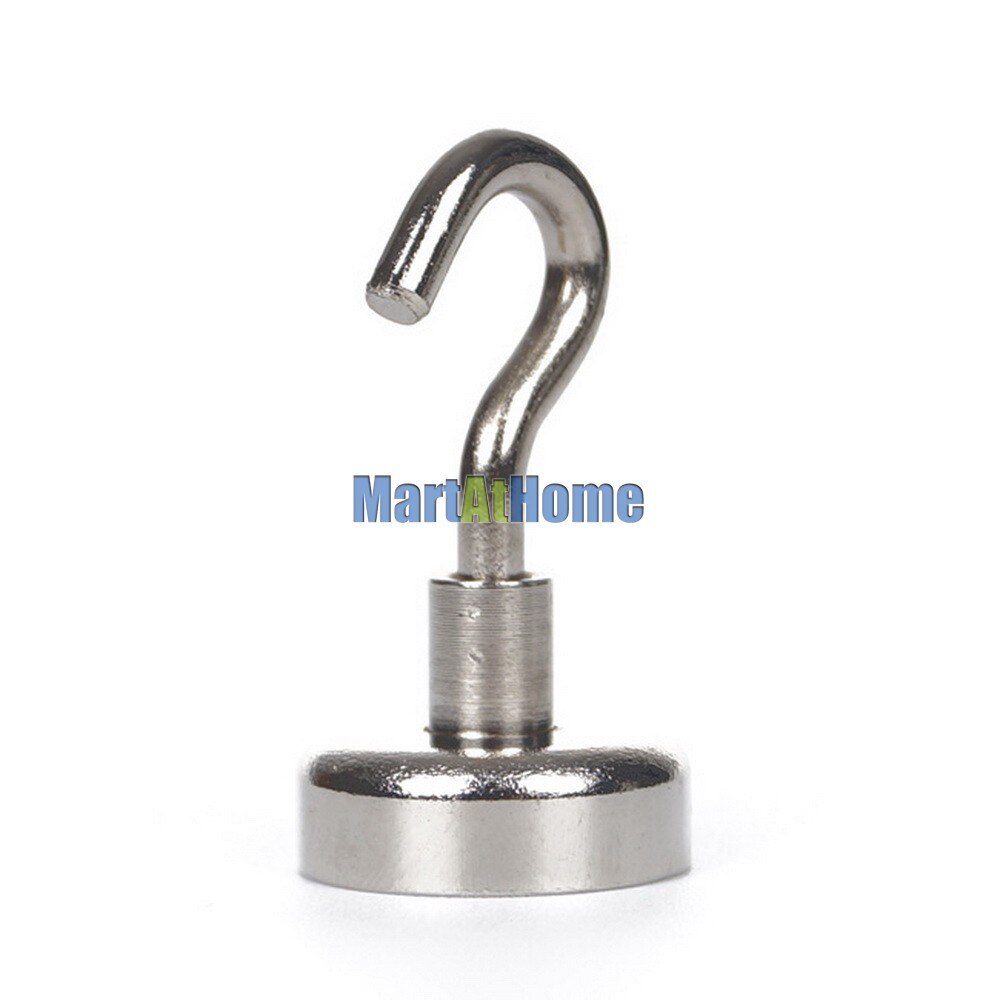 5PCS/lot Powerful Neodymium Magnetic Hook Magnets NdFeB holds 20 LBS D20 #BK017 @CF