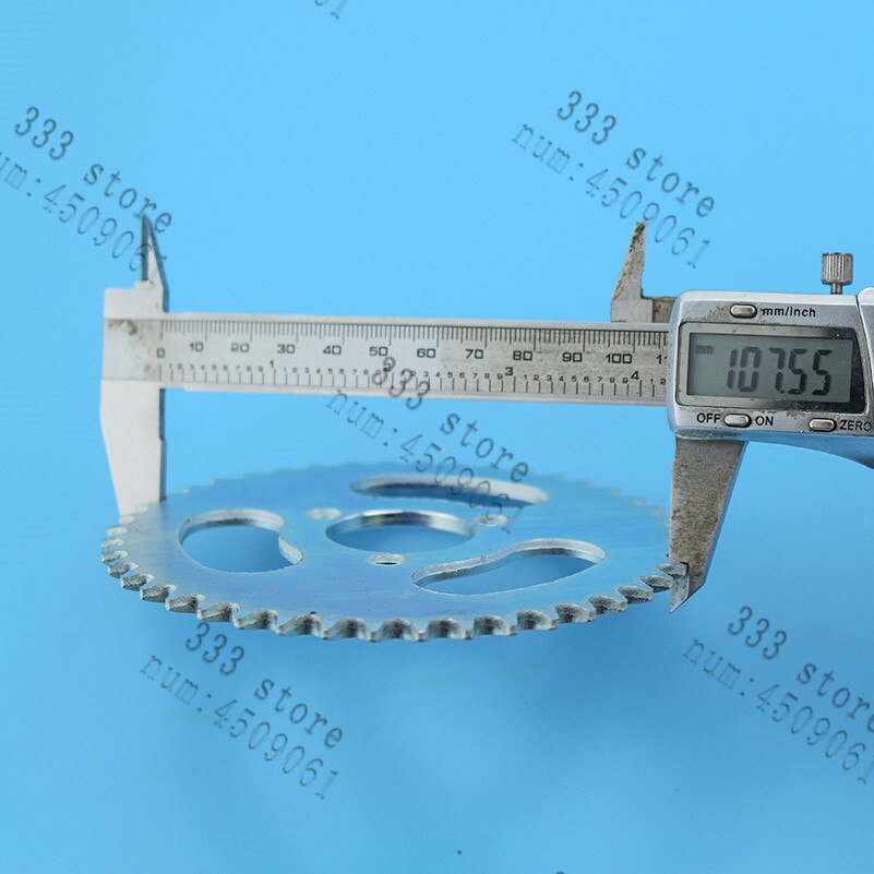 T8f 44t tand 54mm bakre kedja kedjehjul silver för mini moto atv quad dirt pit pocket cykel delar moped skoter