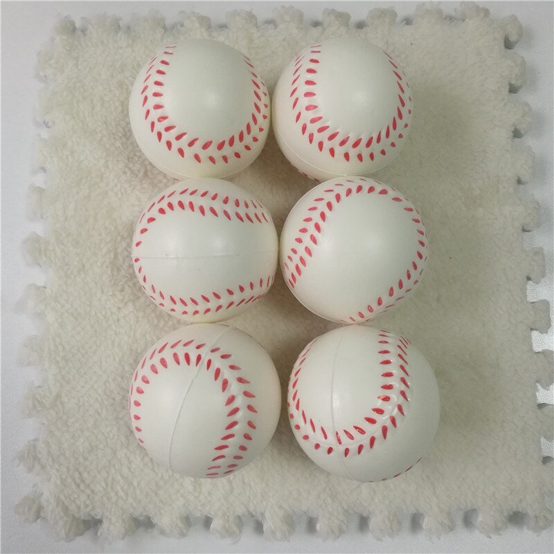 6Pcs 6.3Cm Grappige Basketbal Voetbal Anti Stress Bal Soft Foam Rubber Squeeze Ballen Speelgoed Voor Kinderen Kids: Baseball