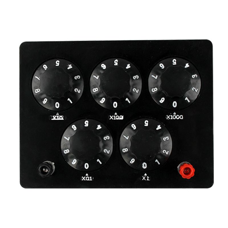 Caja de resistencia Variable de 0-9999,9 Ohm, equipo Experimental de resistencias para profesores de escuela física
