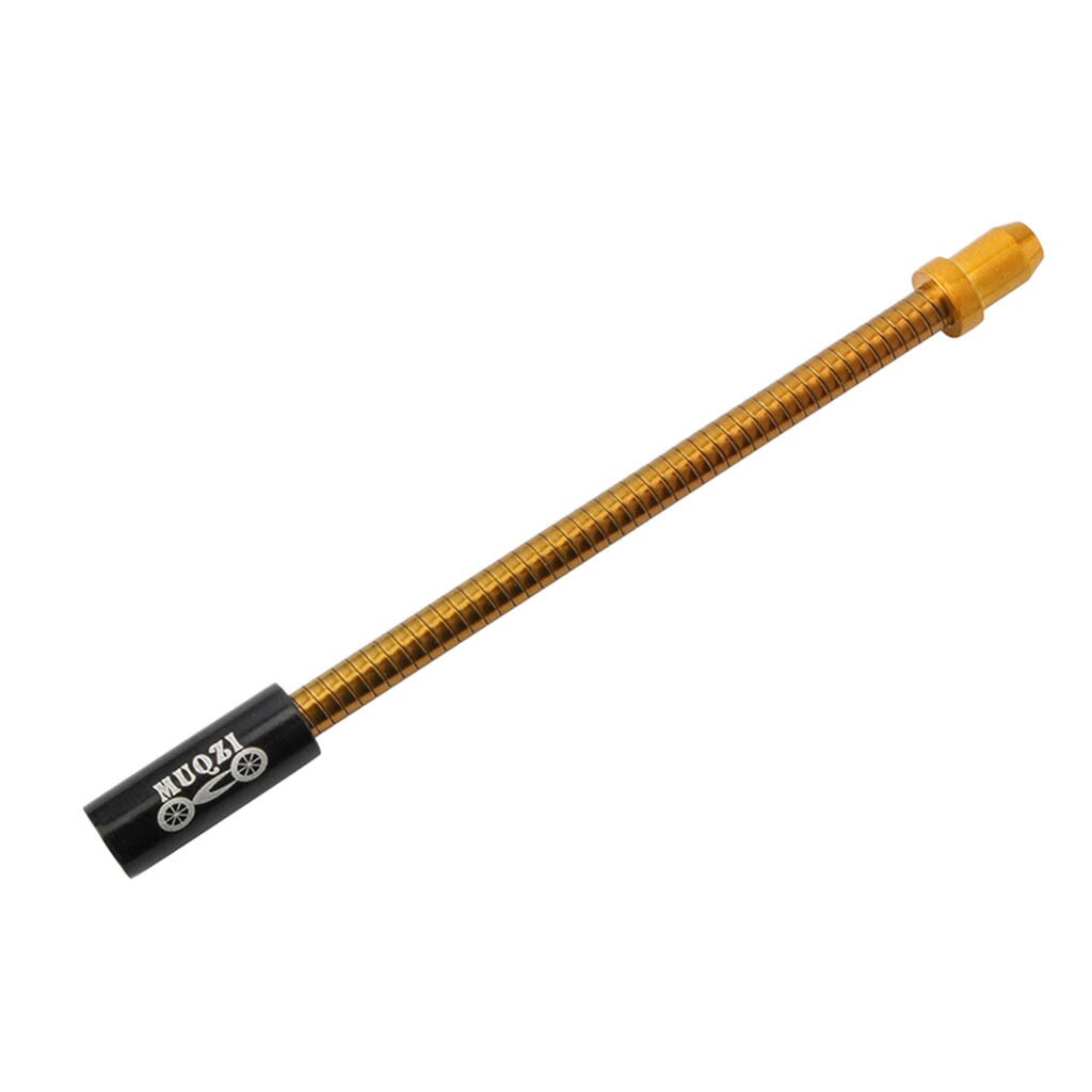 1 PC bicicleta V Freno de freno de codo de acero inoxidable llena de aceite resorte Flexible de protección manguera guía de Cable doble tubo MTB: GD